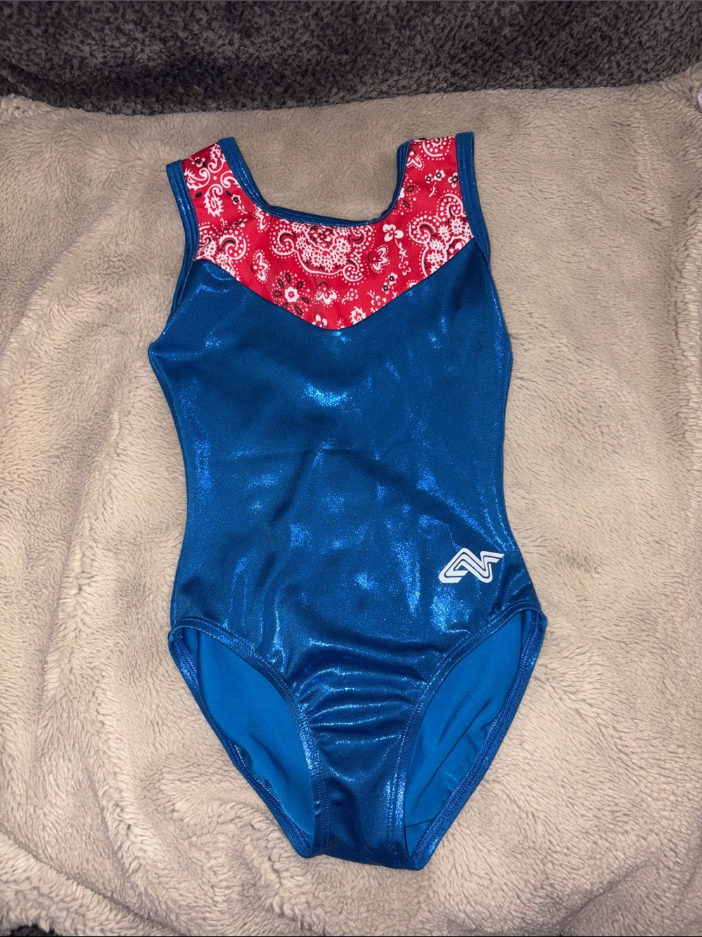 Alpha Factor Americana gymnastics leotard, child medium